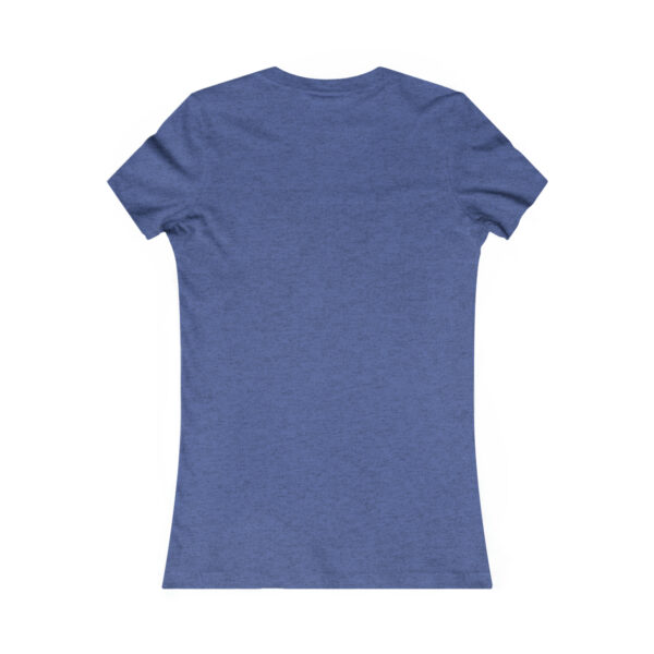 A women 's t-shirt with the back of it.