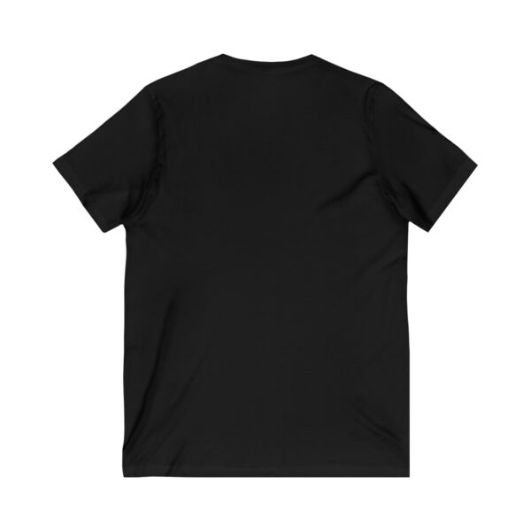 A black t-shirt with the back of it.