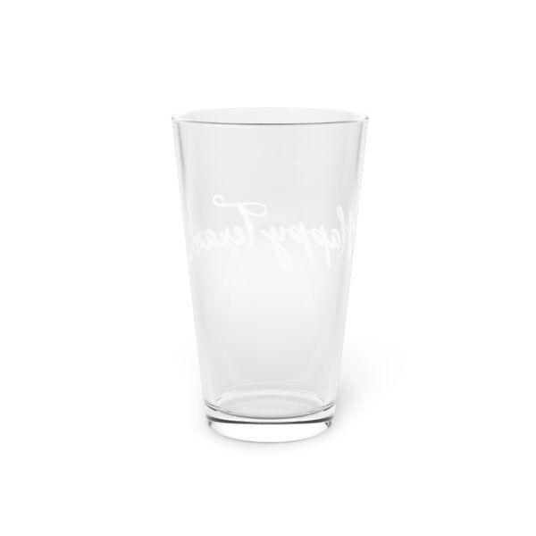 A glass with the word " love " written on it.