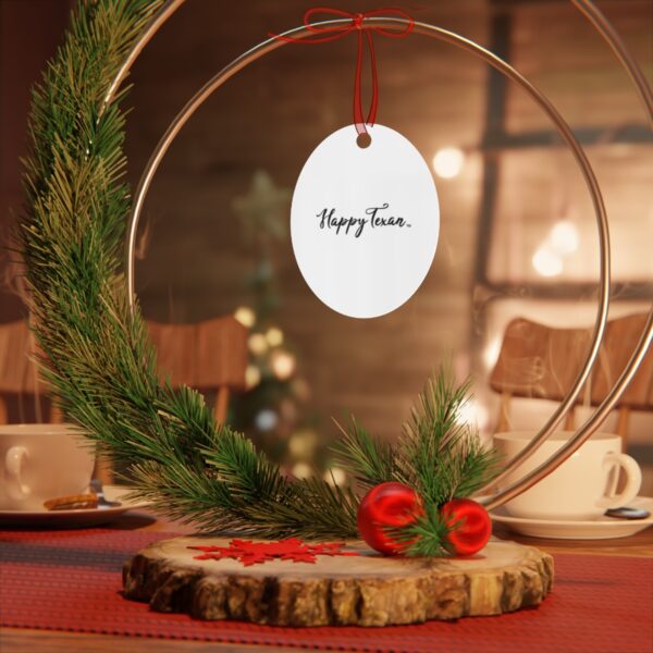 A table with a plate and some decorations on it