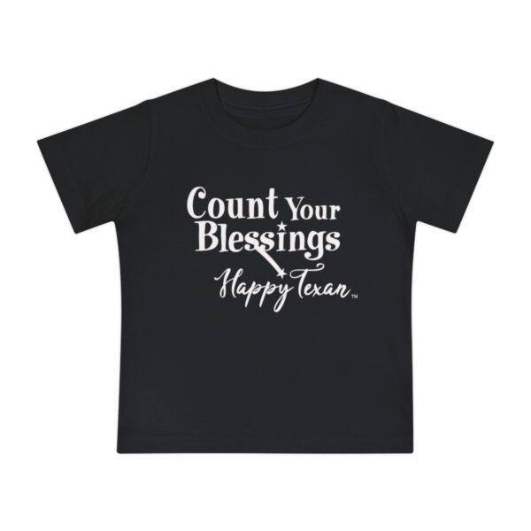 Bella+Canvas 3001B Baby Short Sleeve T-Shirt - Count Your Blessings toddler t-shirt.