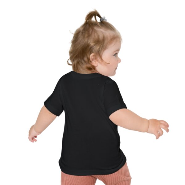 A Bella+Canvas 3001B Baby Short Sleeve T-Shirt - Count Your Blessings in a black shirt.